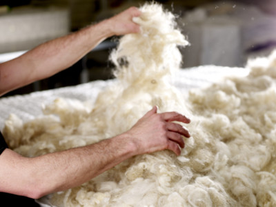 Wool Hand Teased Into A Mattress